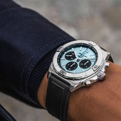 chronomat ice blue breitling|breitling chronomat 42 men's watch.